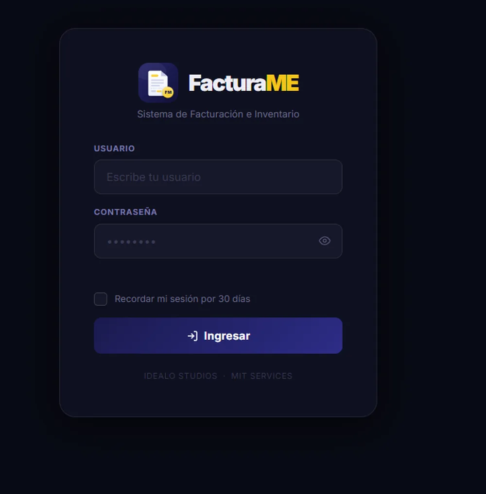 FacturaME · acceso