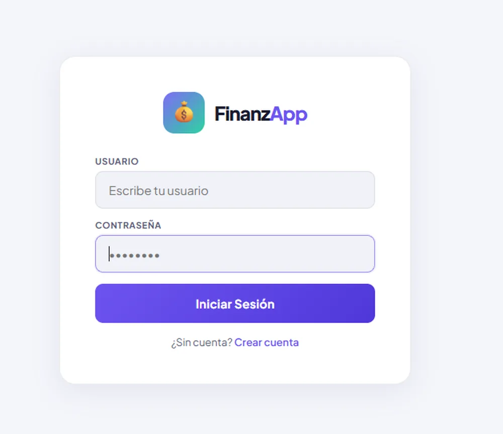 FinanzApp · acceso